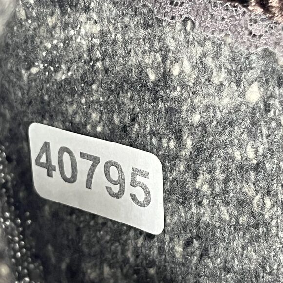 LAUREATE LANE Sweater Womens M Wool Blend Marled Notch Button Front Blazer Gray - Picture 16 of 16